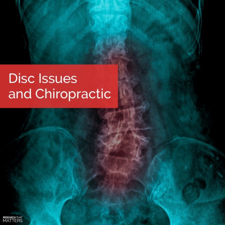 Week Disc Issues and Chiropractic